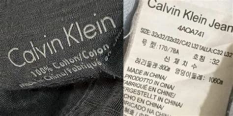 calvin klein hecho en china es original